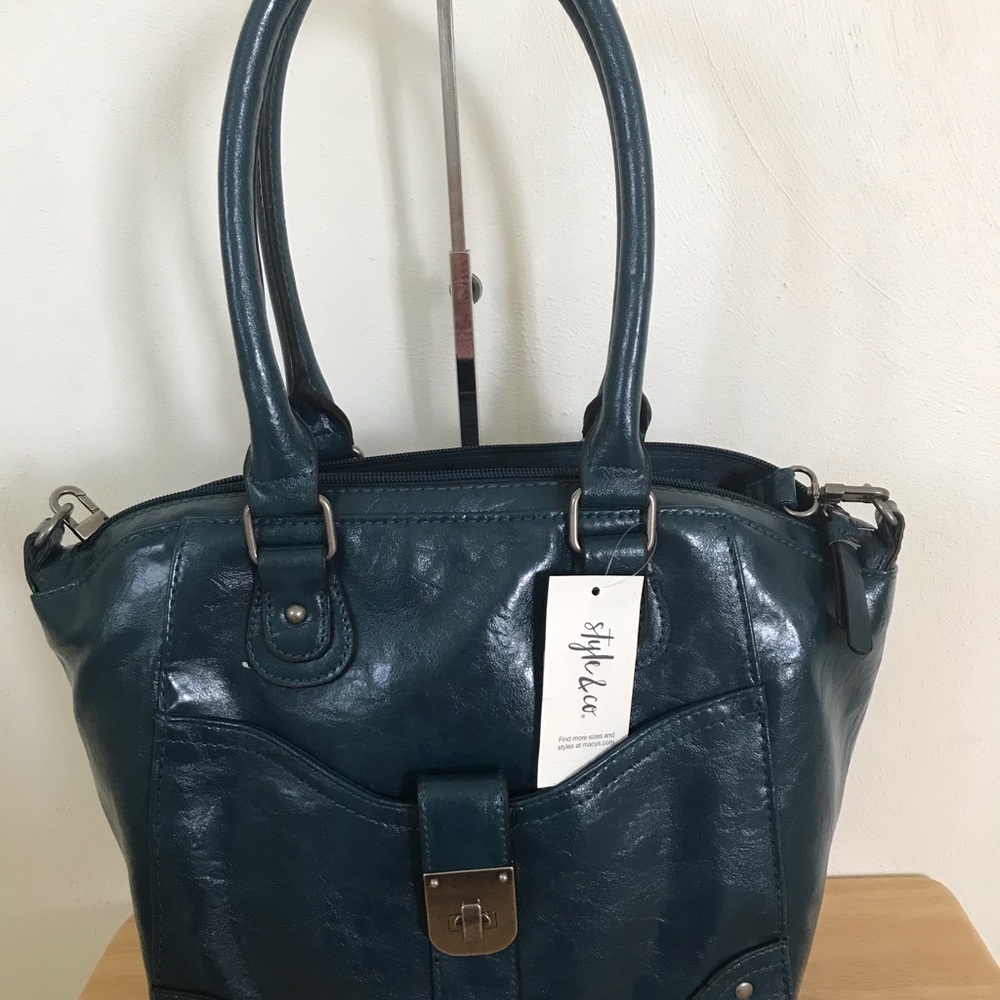 Style Co Storm Twist Lock Small Satchel